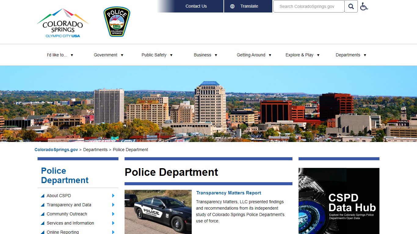 Police Department | Colorado Springs